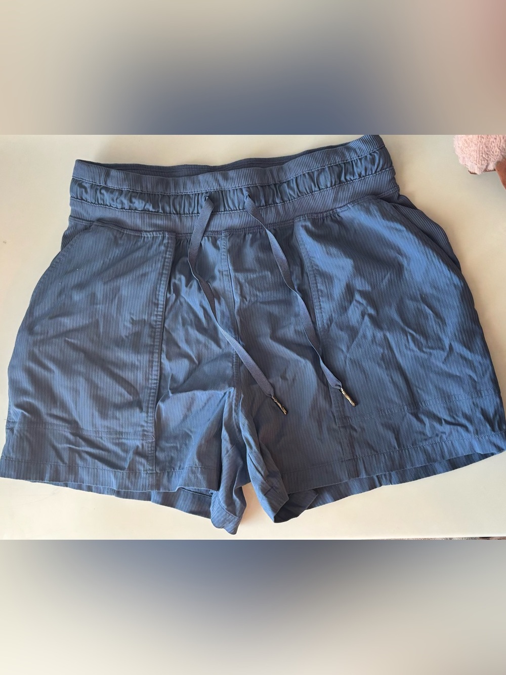 lululemon athletica Slate Blue Drawstring Athletic Shorts
